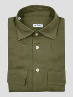 Kiton Green Linen Shirt