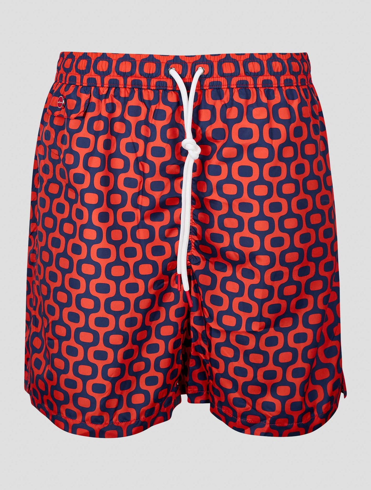 Kiton Blue Red Pl Swim Trunks