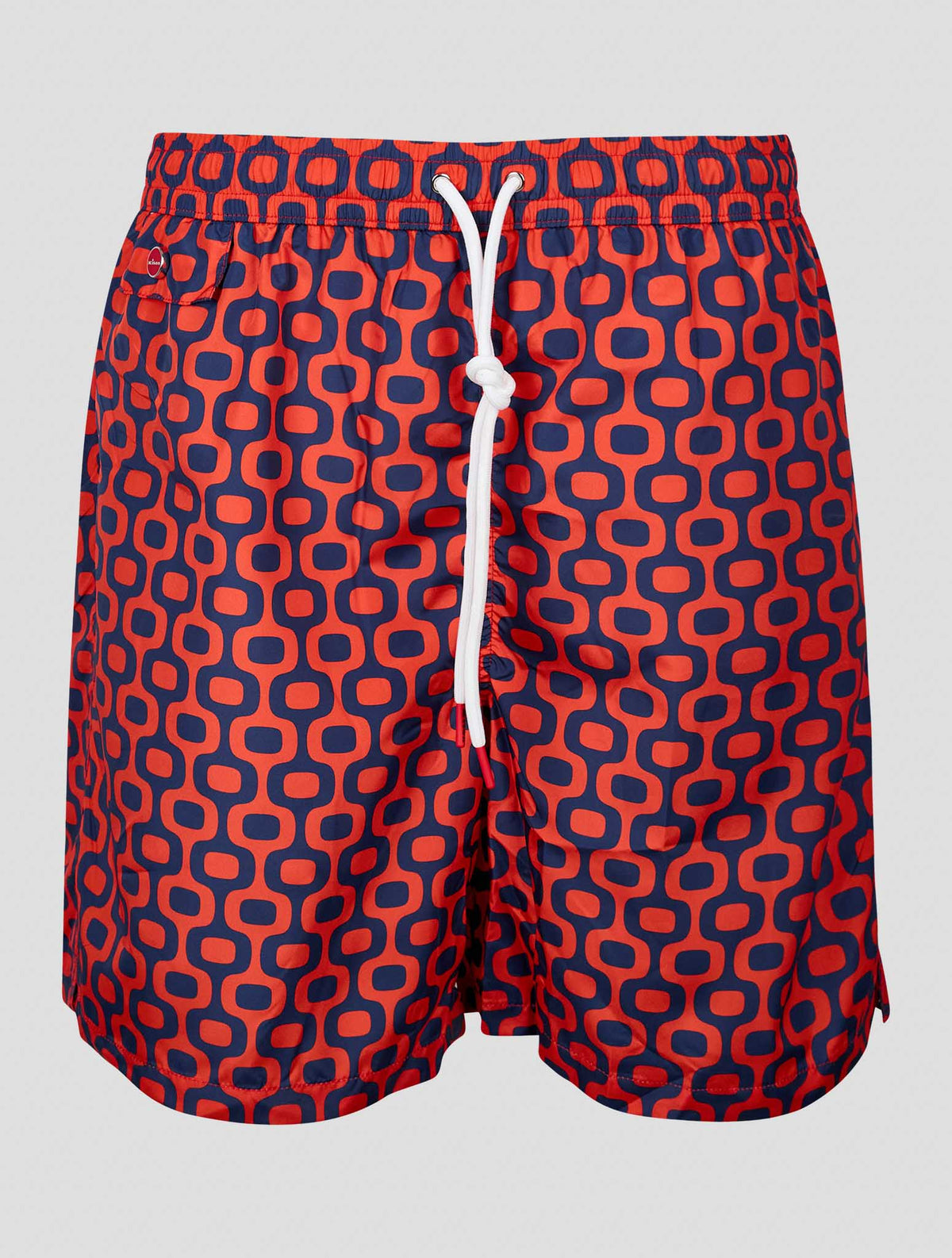 Kiton Blue Red Pl Swim Trunks