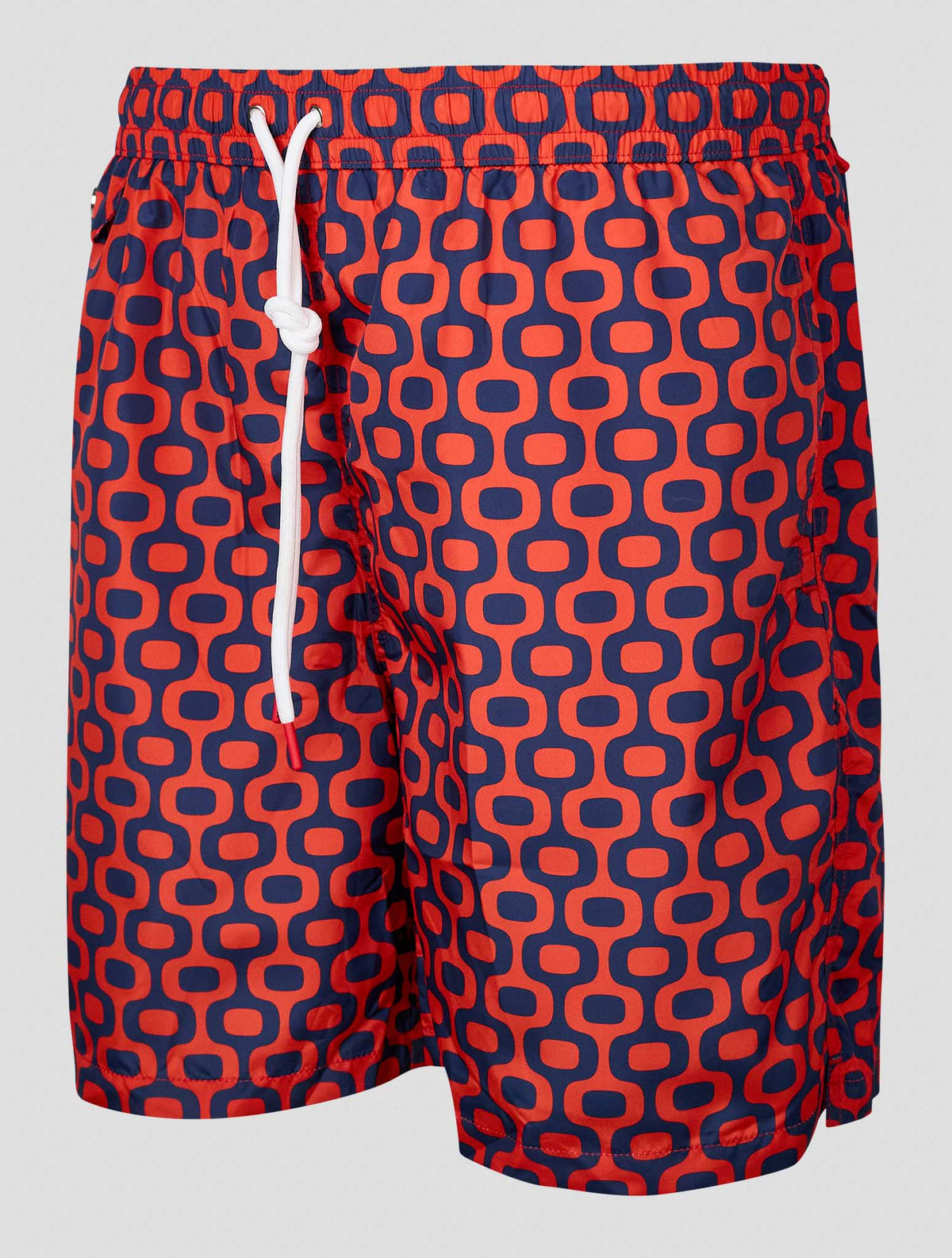Kiton Blue Red Pl Swim Trunks