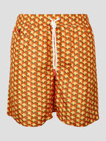 Kiton Yellow Orange Pl Swim Trunks