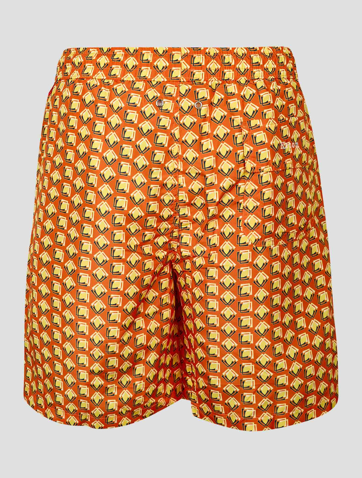 Kiton Yellow Orange Pl Swim Trunks