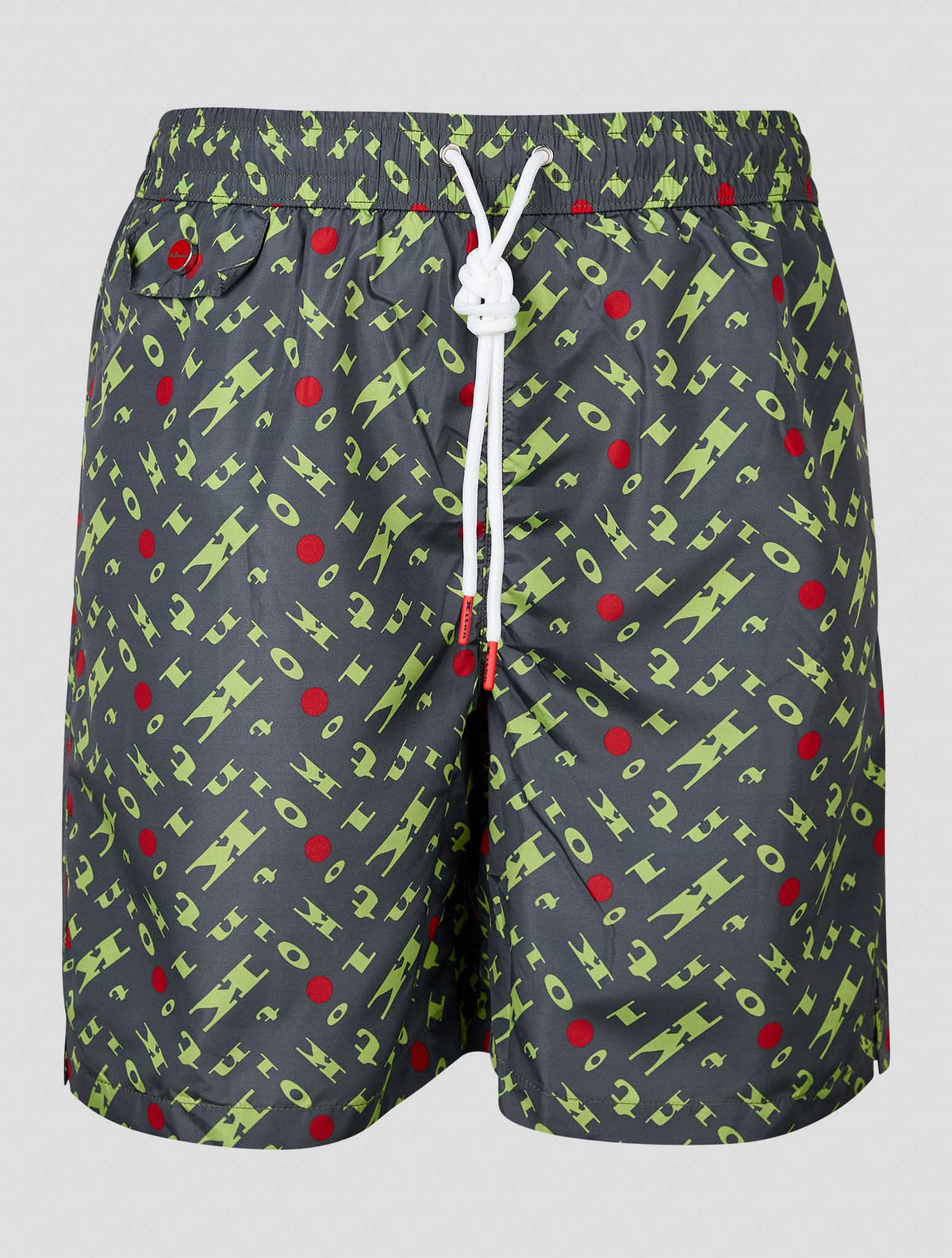 Kiton Gray Green Pl Swim Trunks