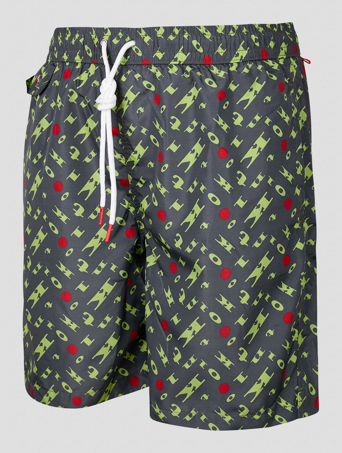 Kiton Gray Green Pl Swim Trunks