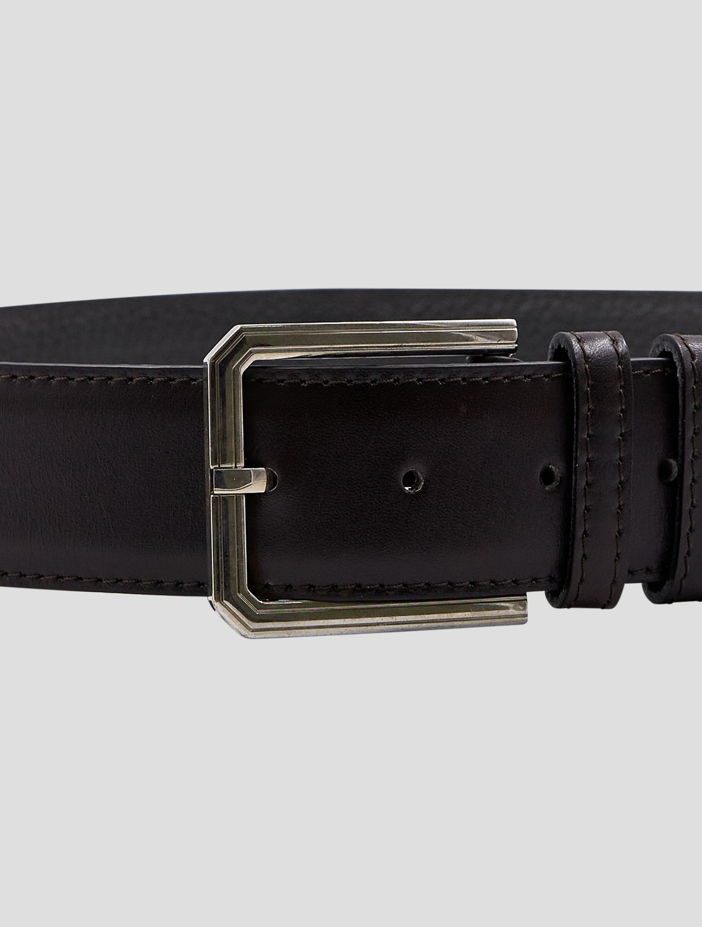 Kiton Burgundy Leather Belt