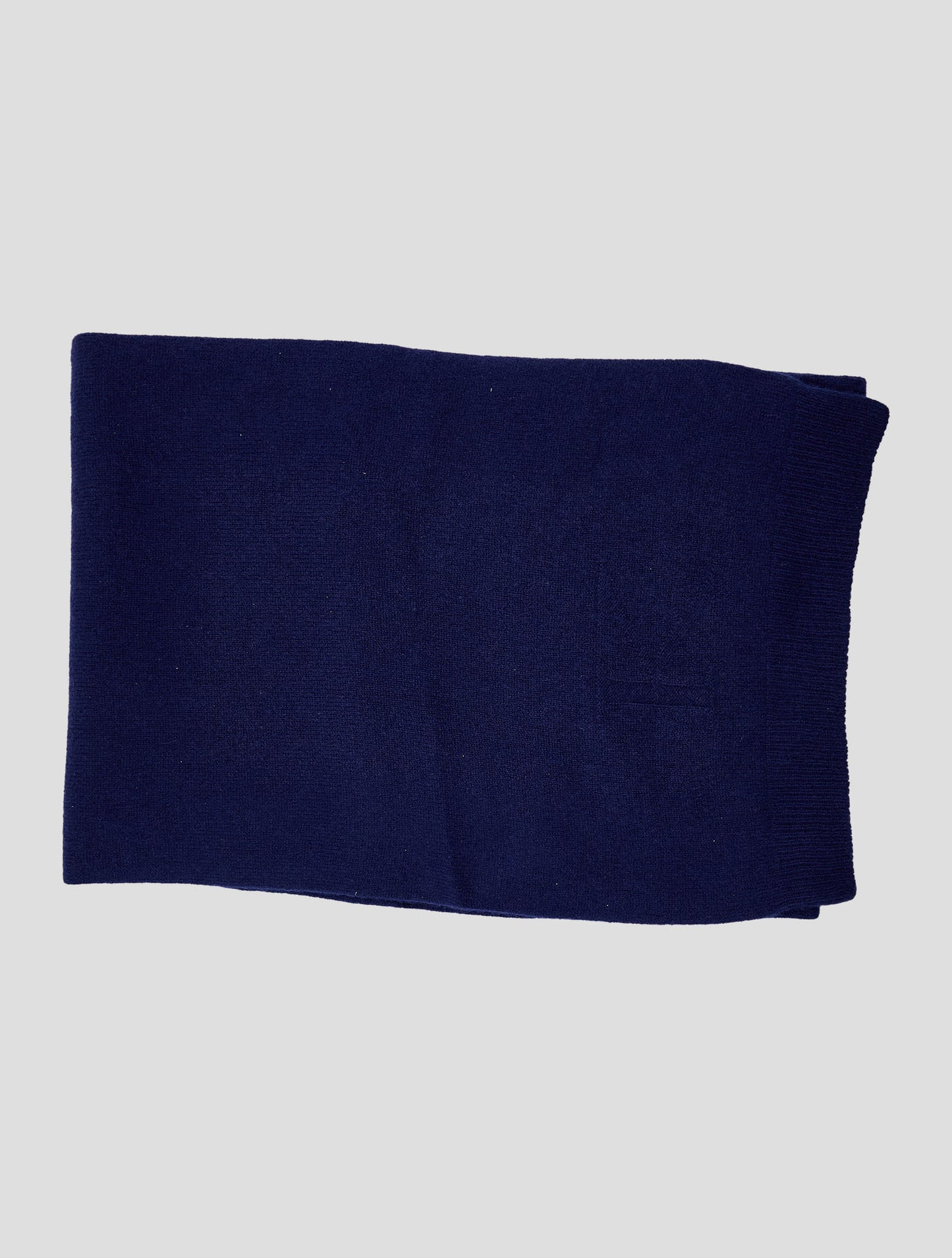 Kiton Blue Cashmere Scarf 30x180