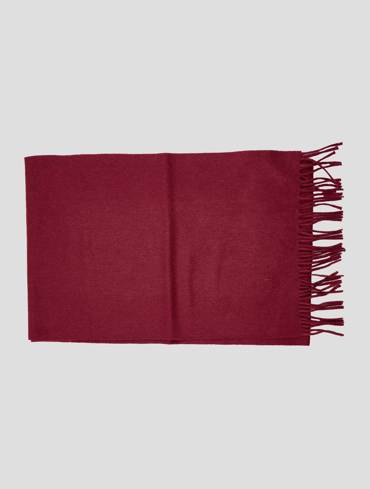 Kiton Burgundy Cashmere Scarf