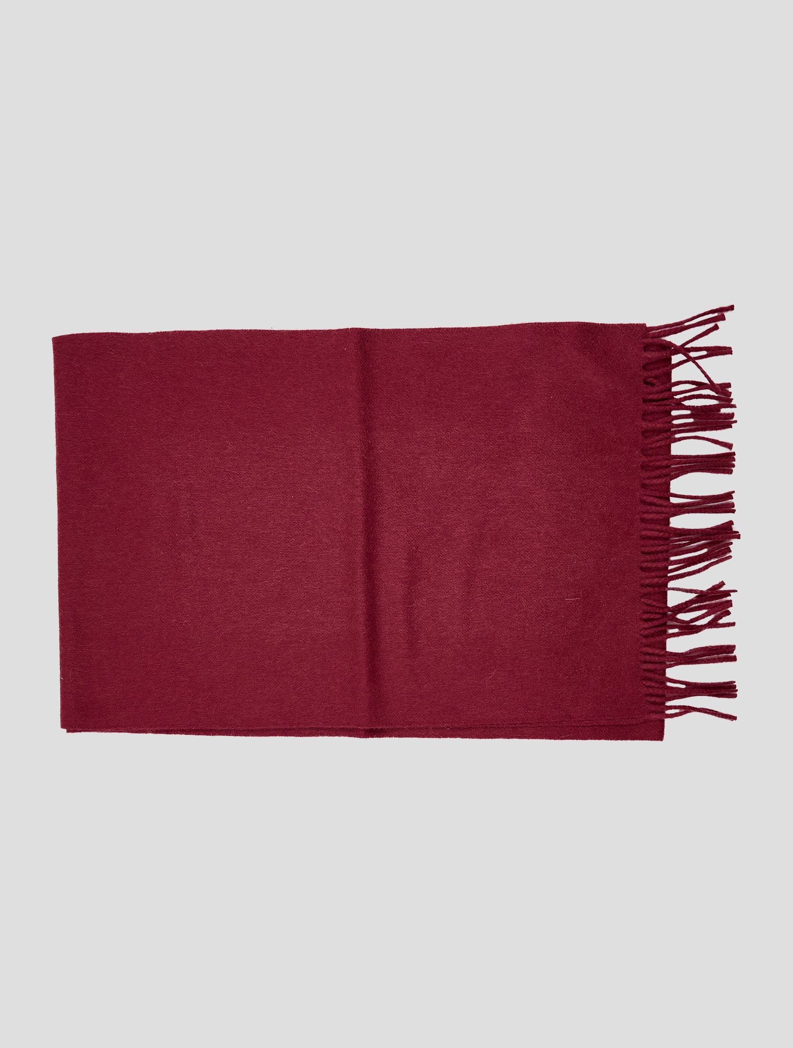 Kiton Burgundy Cashmere Scarf