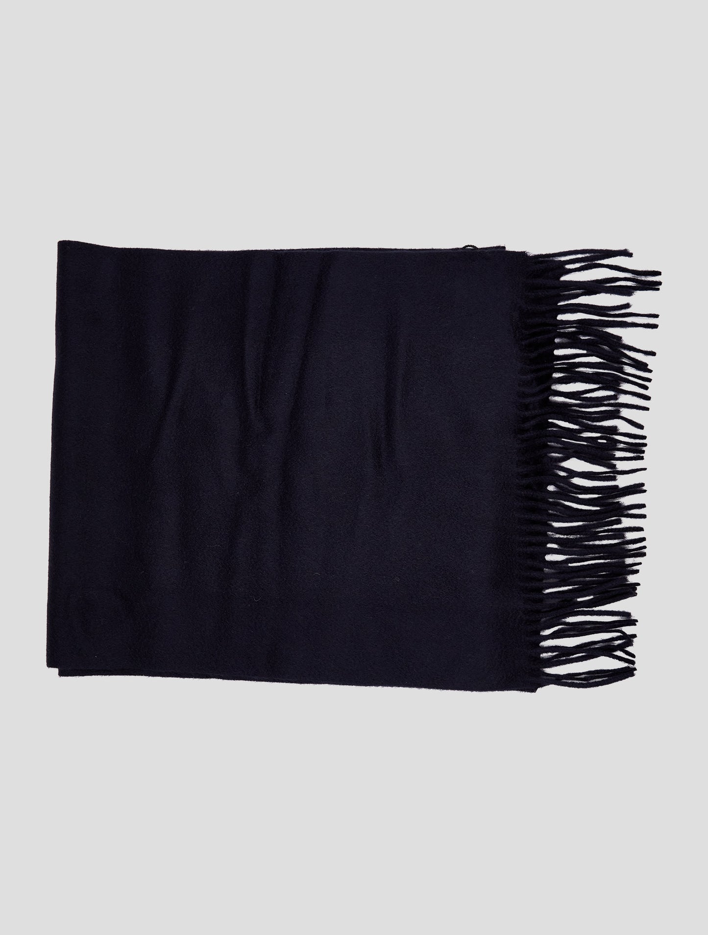 Kiton Dark Blue Cashmere Scarf 37x180