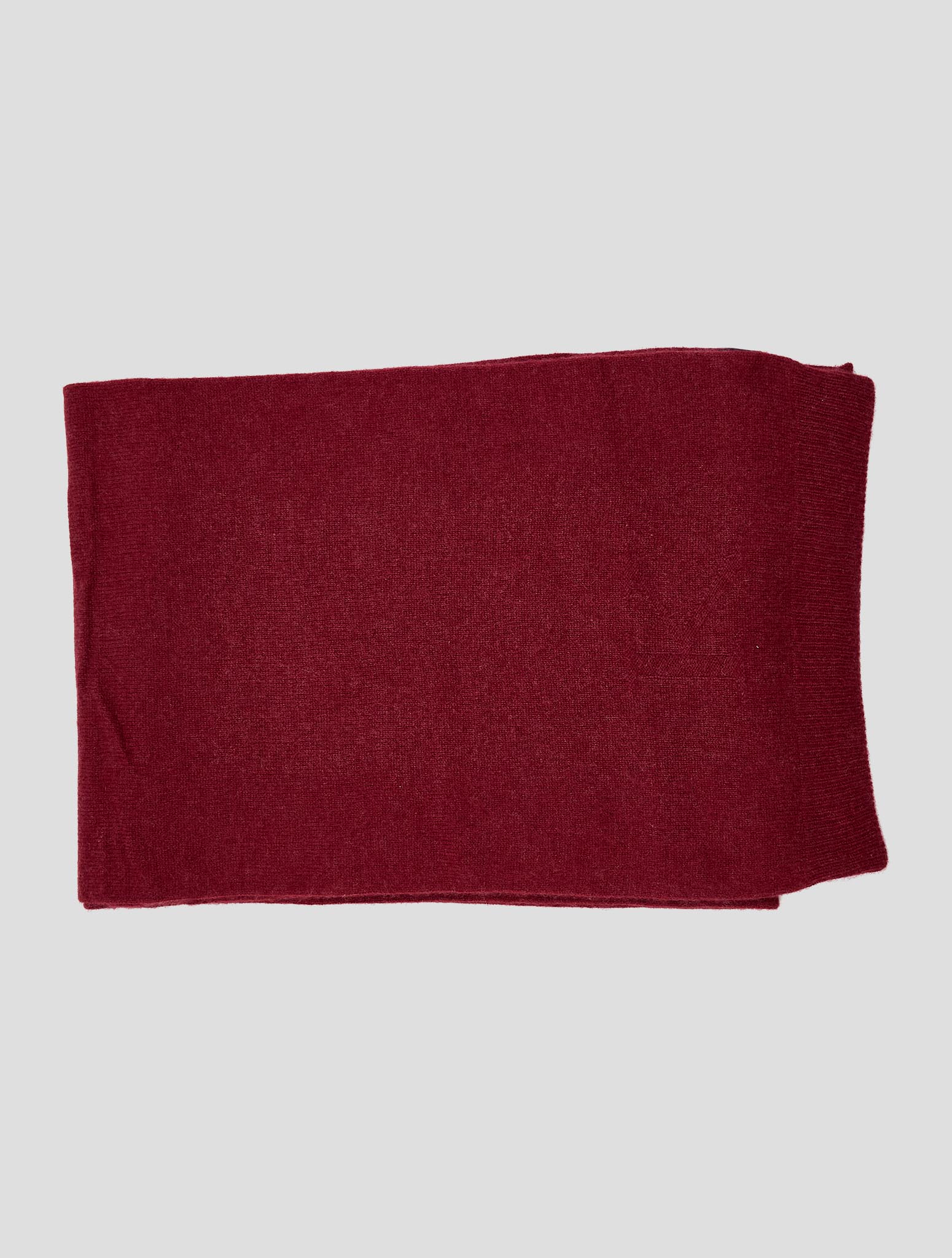 Kiton Burgundy Cashmere Scarf 30x180