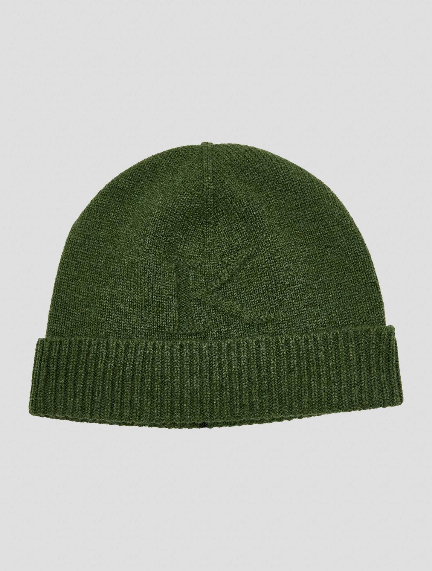 Kiton Green Cashmere Beanie Hat