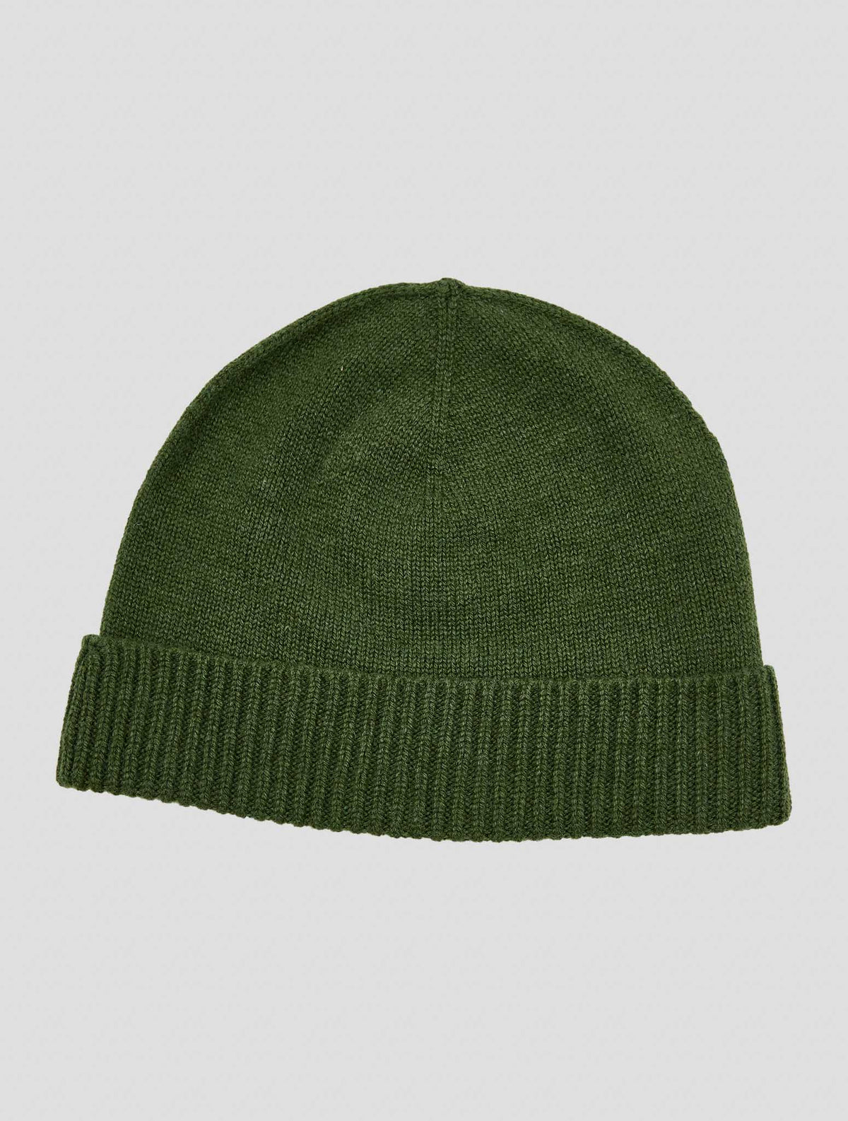 Kiton Green Cashmere Beanie Hat