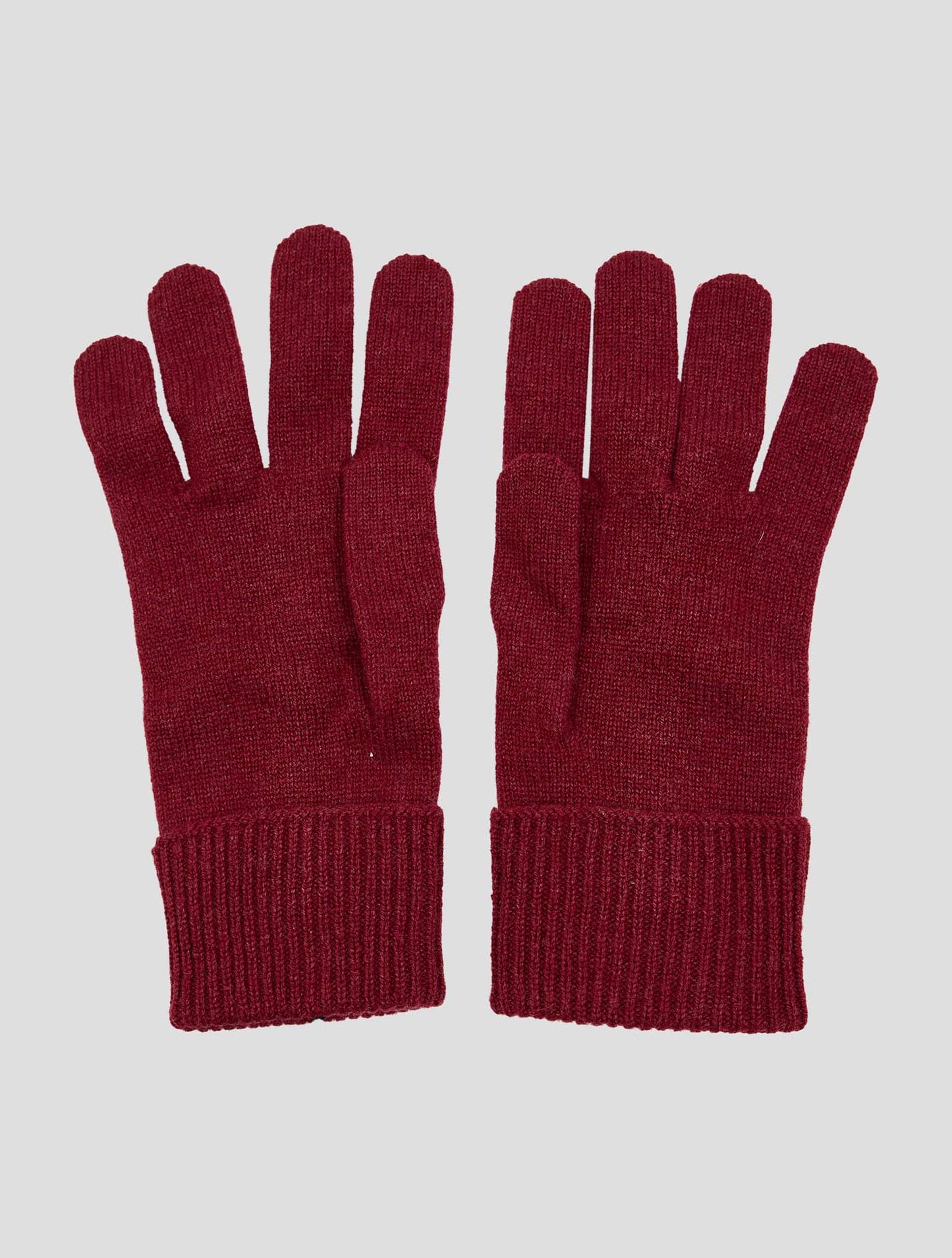 Kiton Burgundy Cashmere Gloves