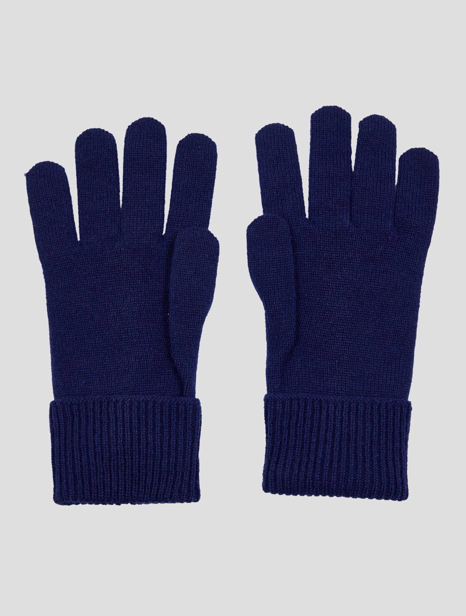 Kiton Blue Cashmere Gloves