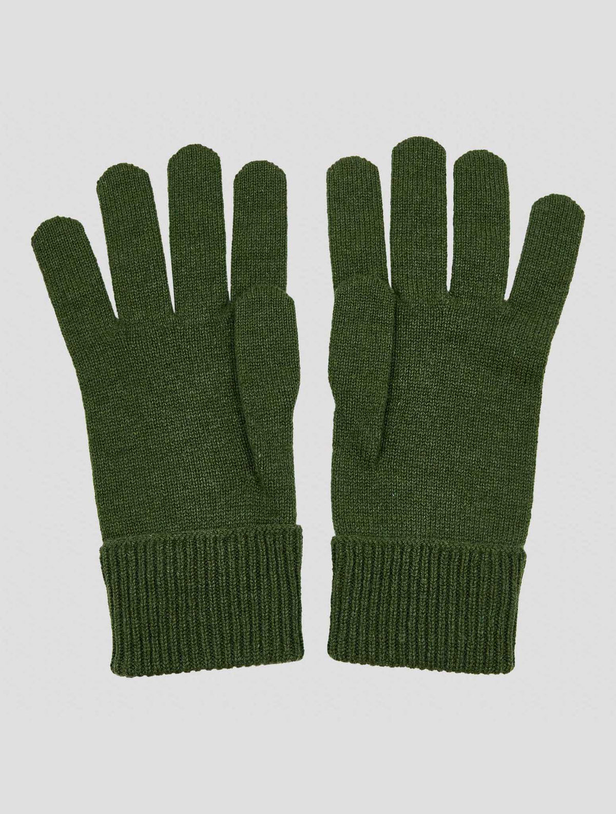Kiton Green Cashmere Gloves