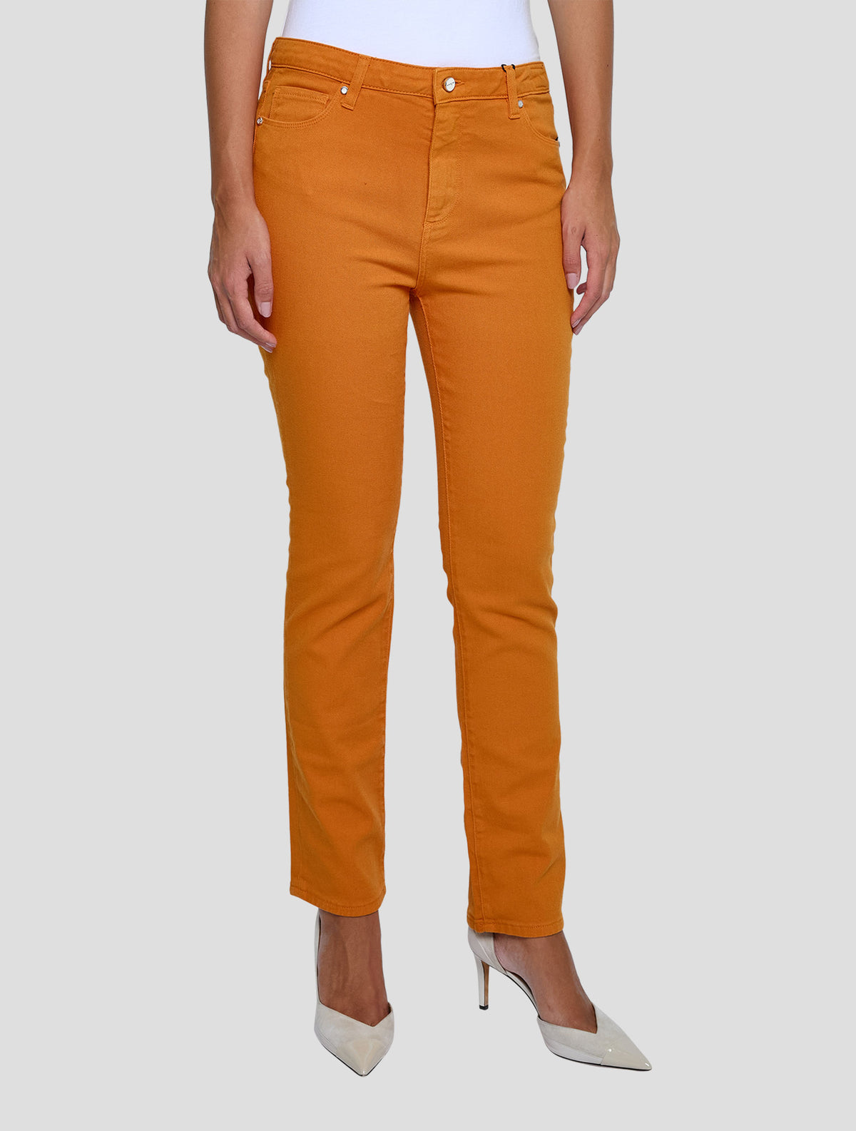 Kiton Orange Cotton Ea Jeans Women