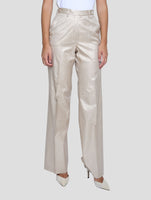 Kiton Beige Silk Pants Women