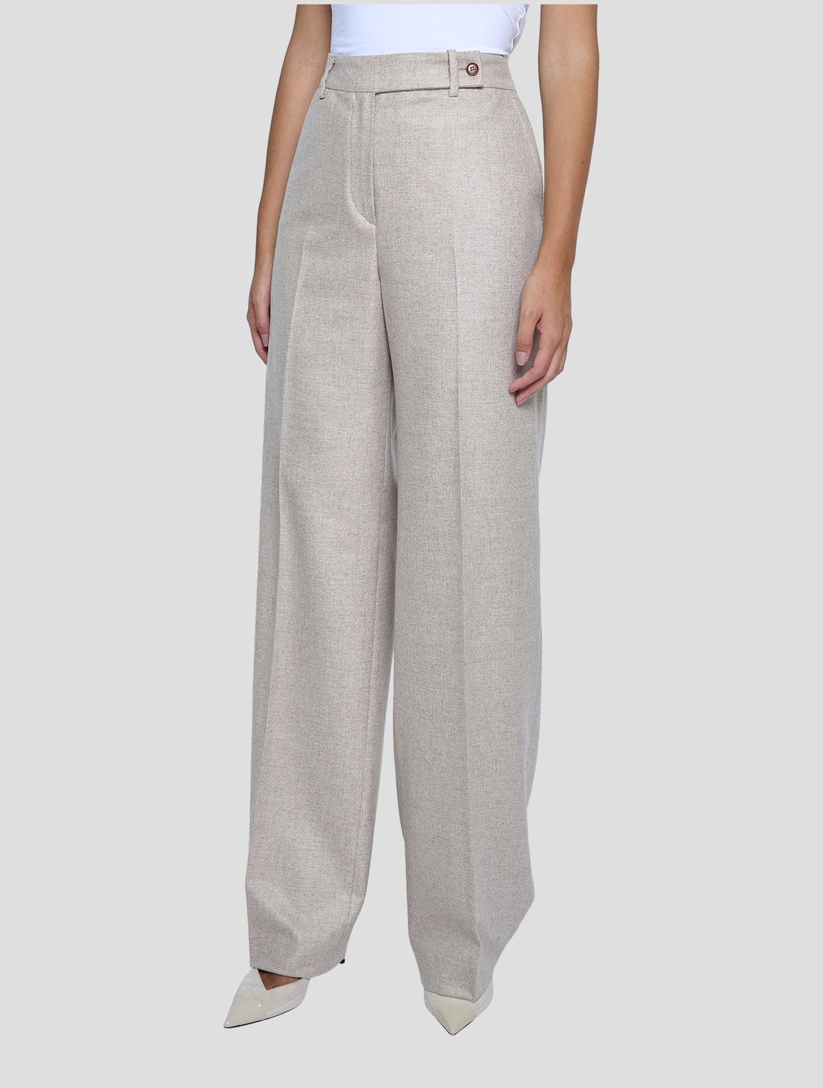 Kiton Beige Cashmere Pants Women