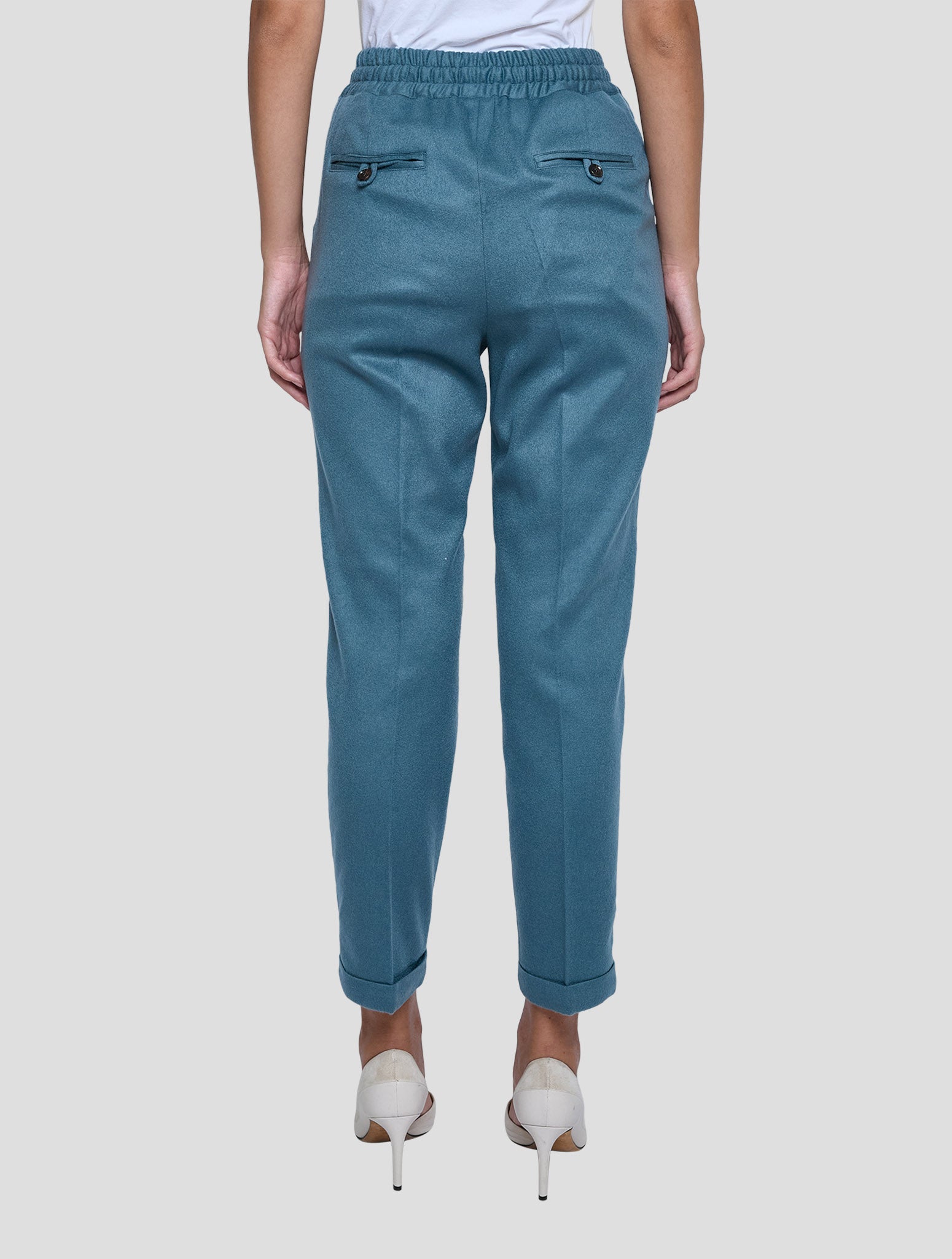 Kiton Blue Cashmere Pa Ea Pants Women