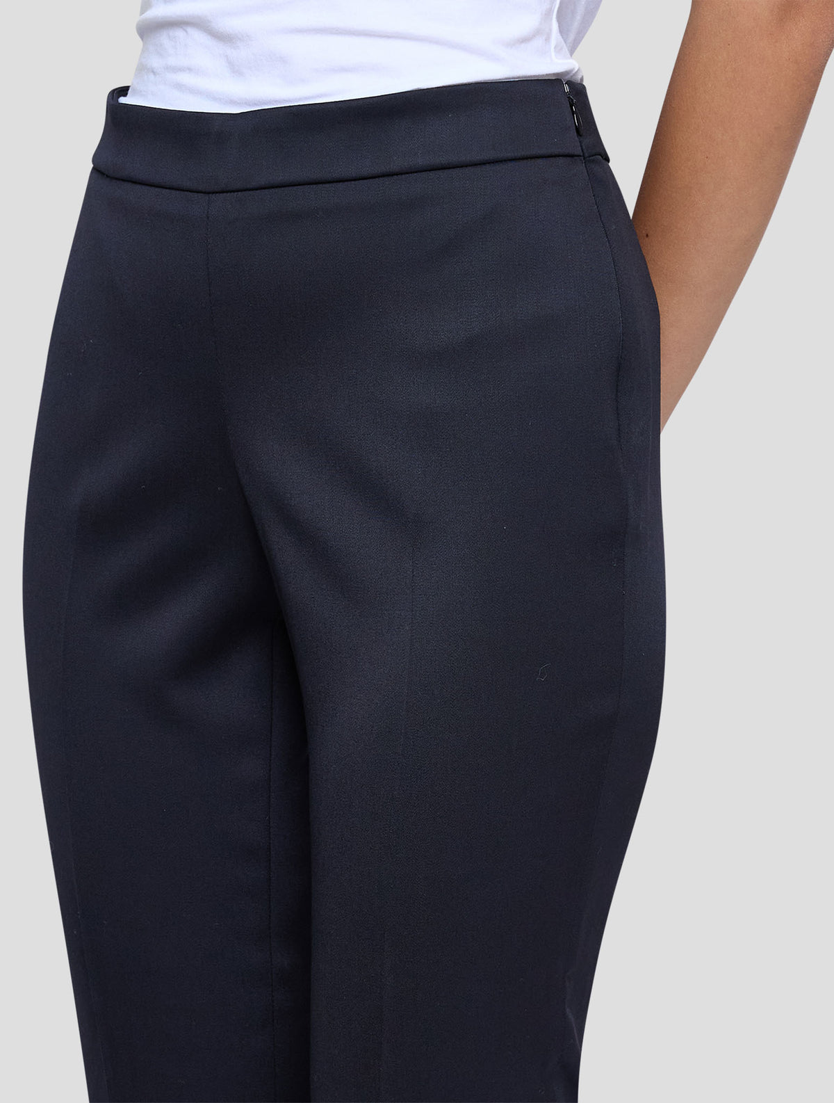 Kiton Black Virgin Wool Ea Pants Women