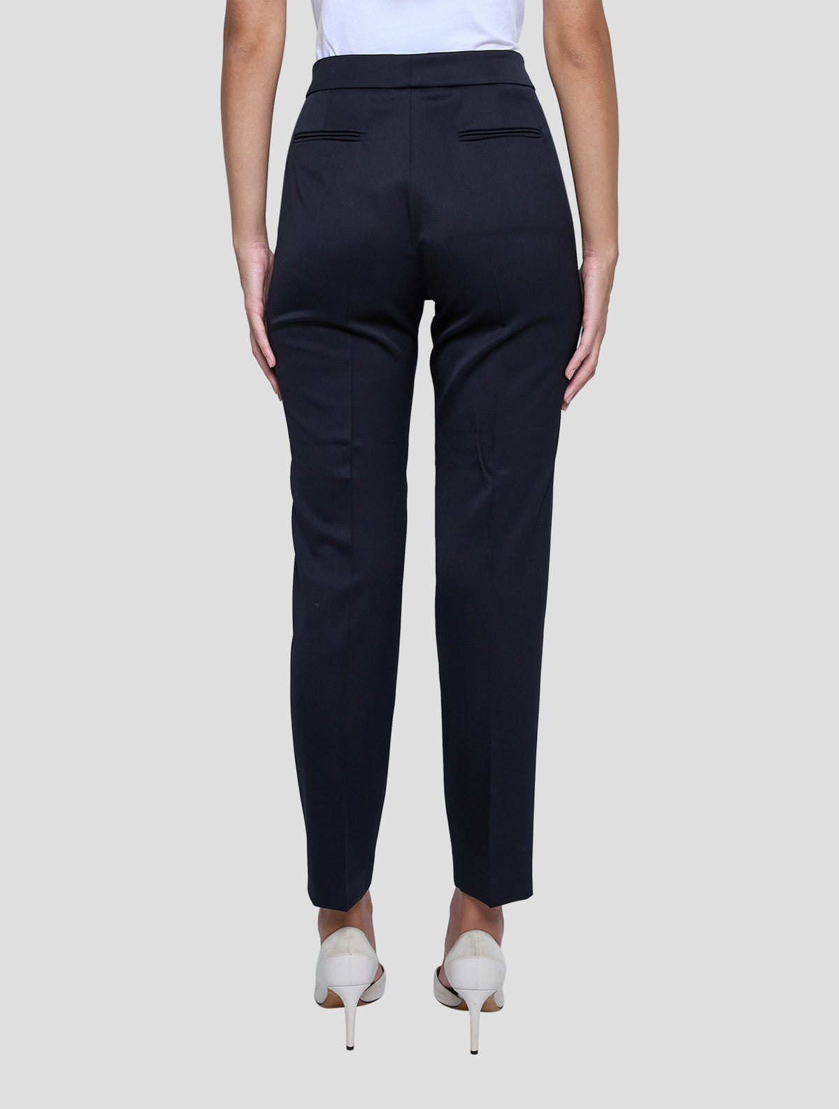 Kiton Black Virgin Wool Ea Pants Women