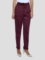 Kiton Burgundy Cashmere Ea Pants Women