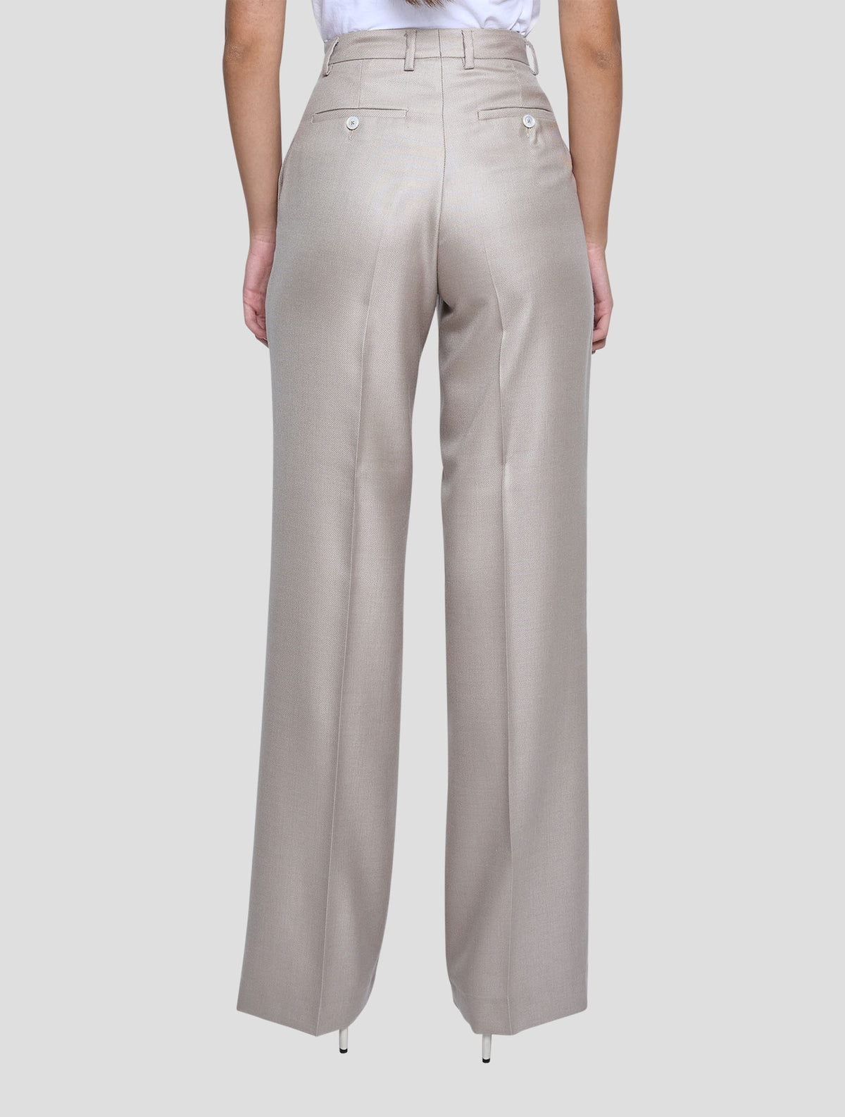 Kiton Beige Cashmere Silk Pants Women
