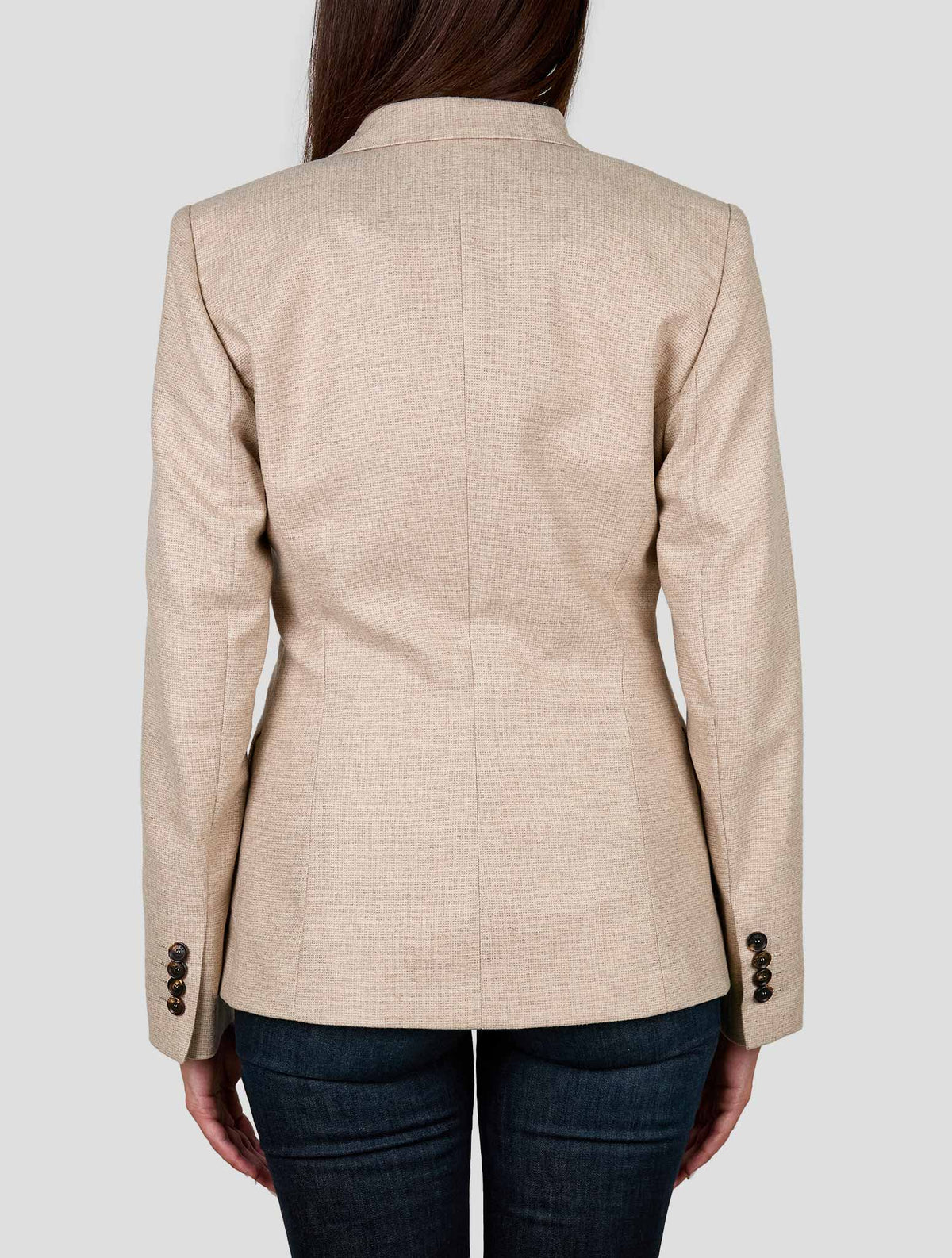 Kiton Beige Cashmere Blazer Women