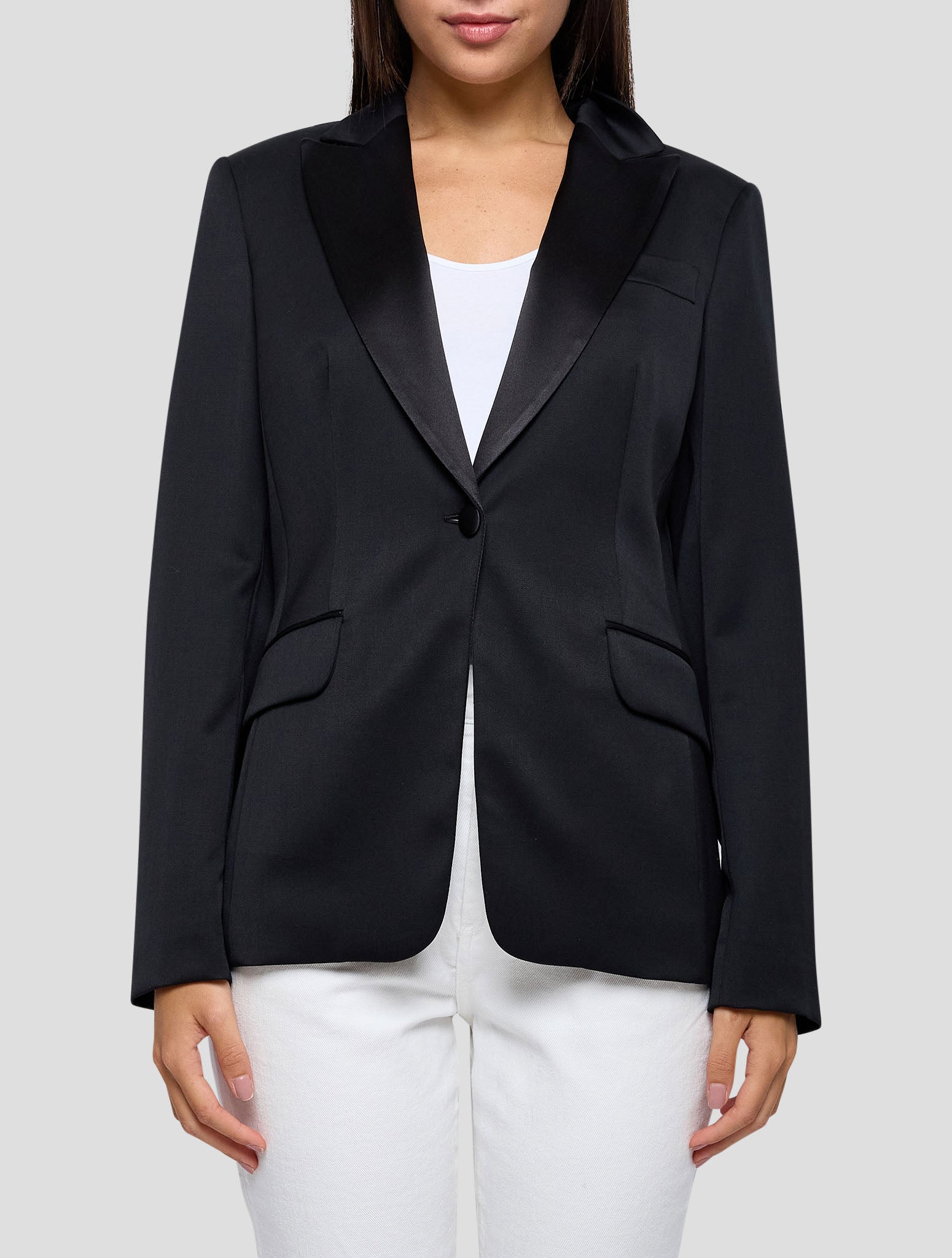 Kiton Black Virgin Wool Ea Blazer Women
