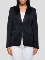 Kiton Black Virgin Wool Ea Blazer Women