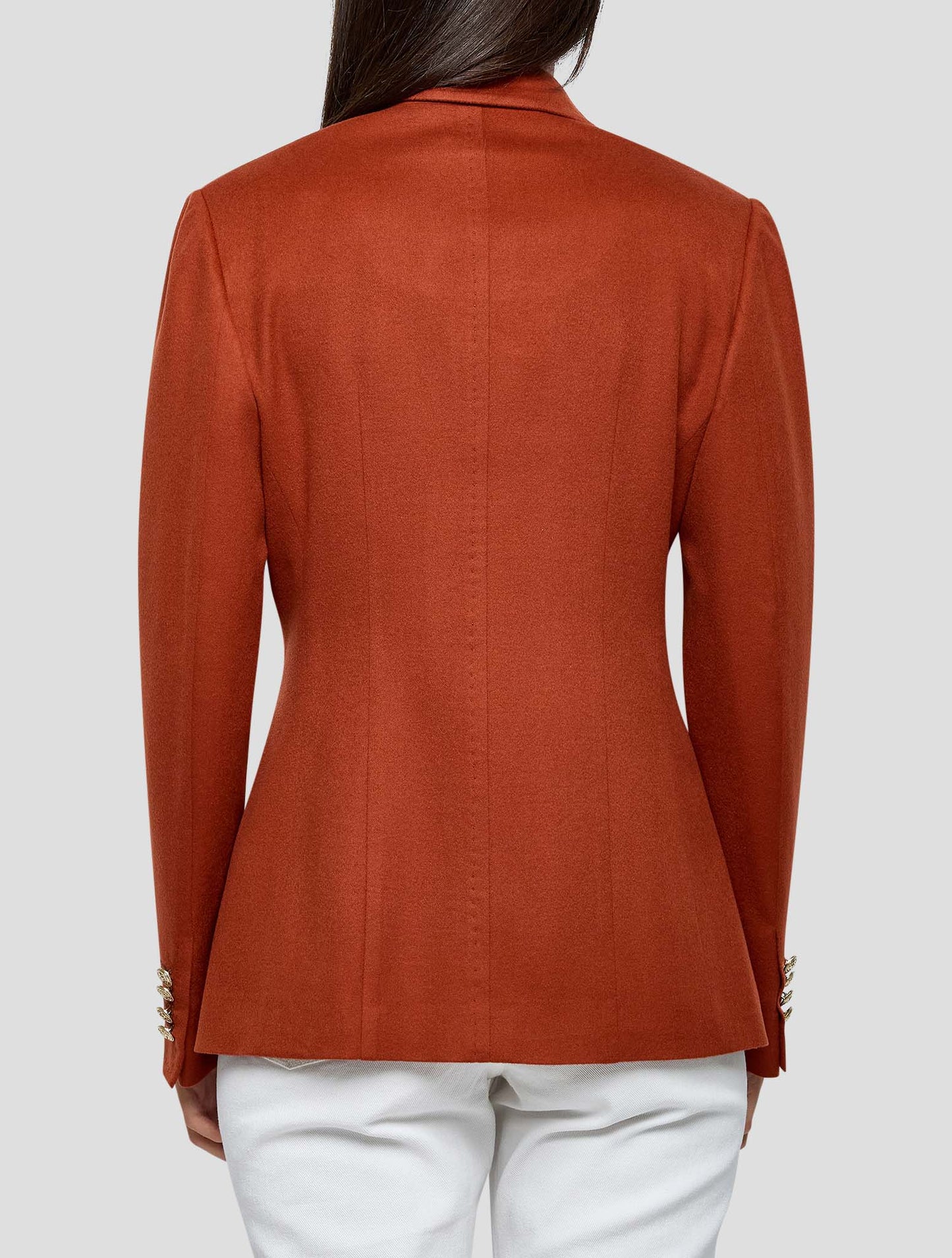 Kiton Brown Cashmere Blazer Women