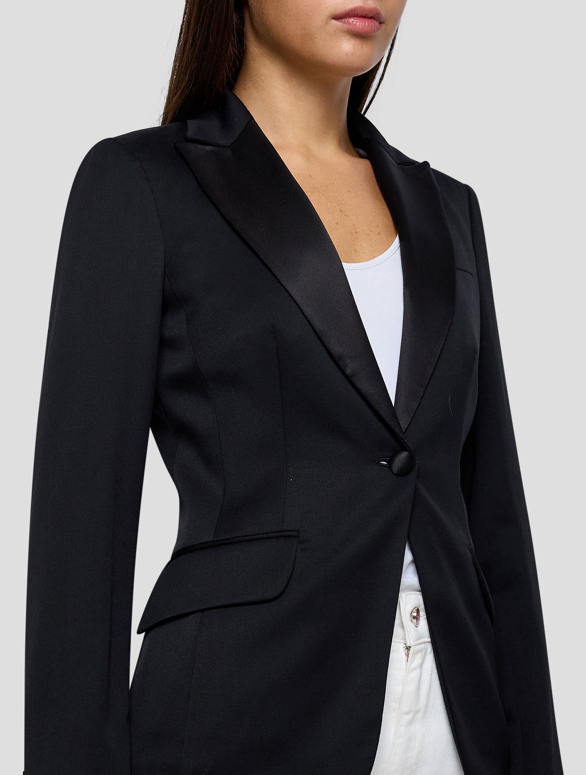 Kiton Black Virgin Wool Ea Blazer Women