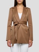 Kiton Brown Virgin Wool Ea Blazer Women