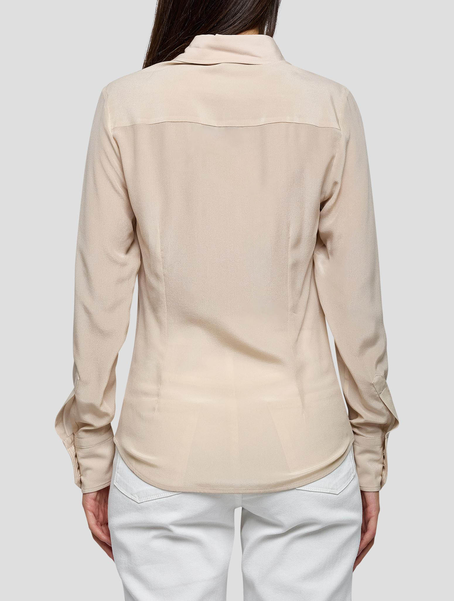 Kiton Beige Silk Shirt Women