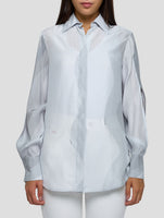 Kiton Gray Silk Shirt Women