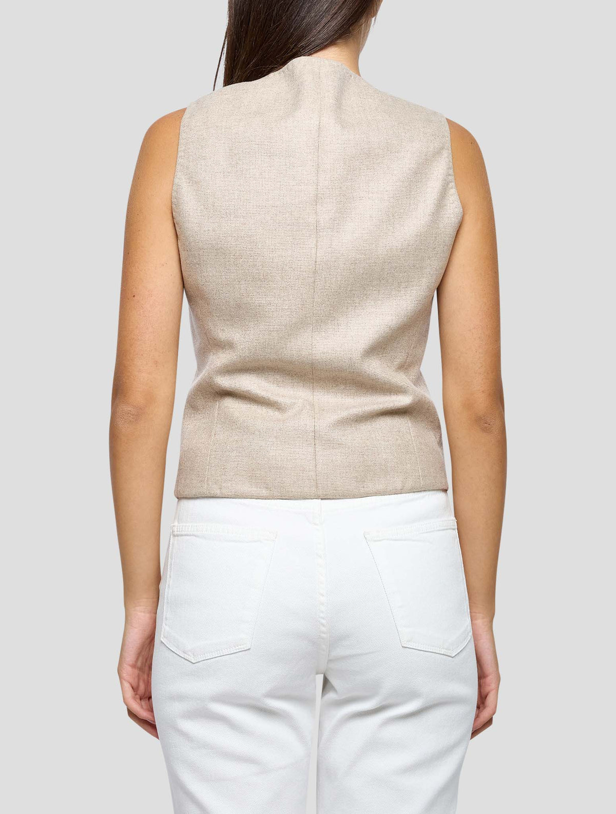 Kiton Beige Cashmere Vest Women