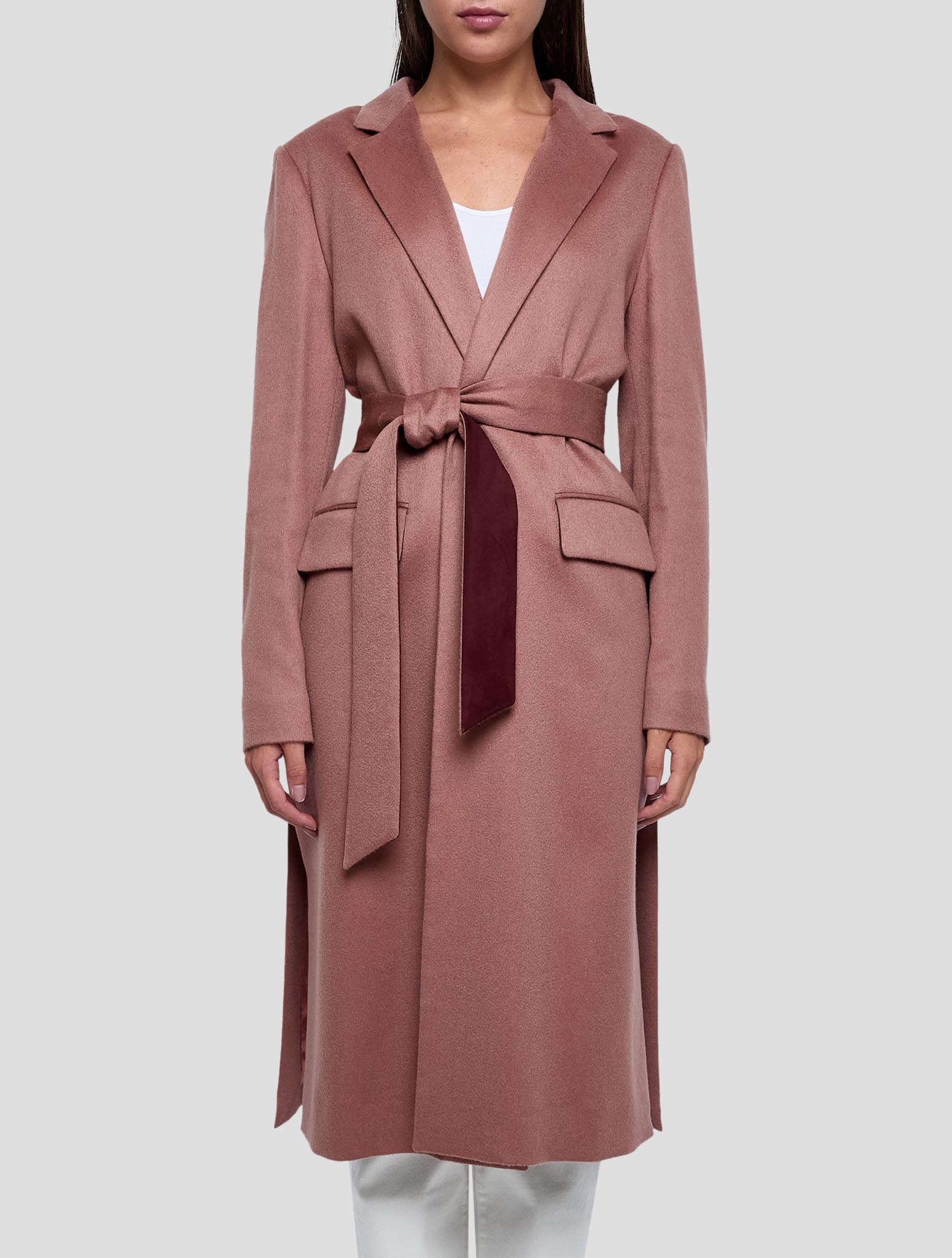 Kiton Brown Cashmere Pa Ea  Overcoat Women