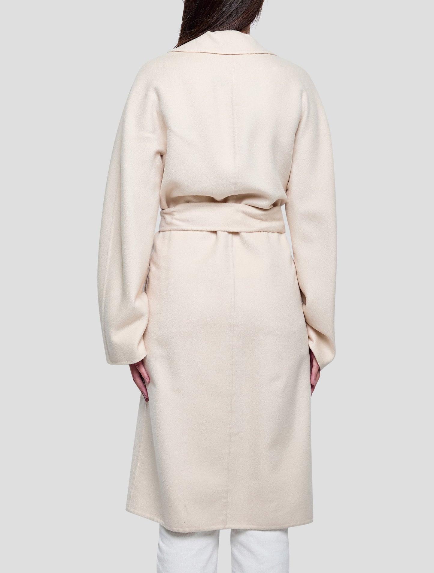 Kiton Beige Cashmere Overcoat Women