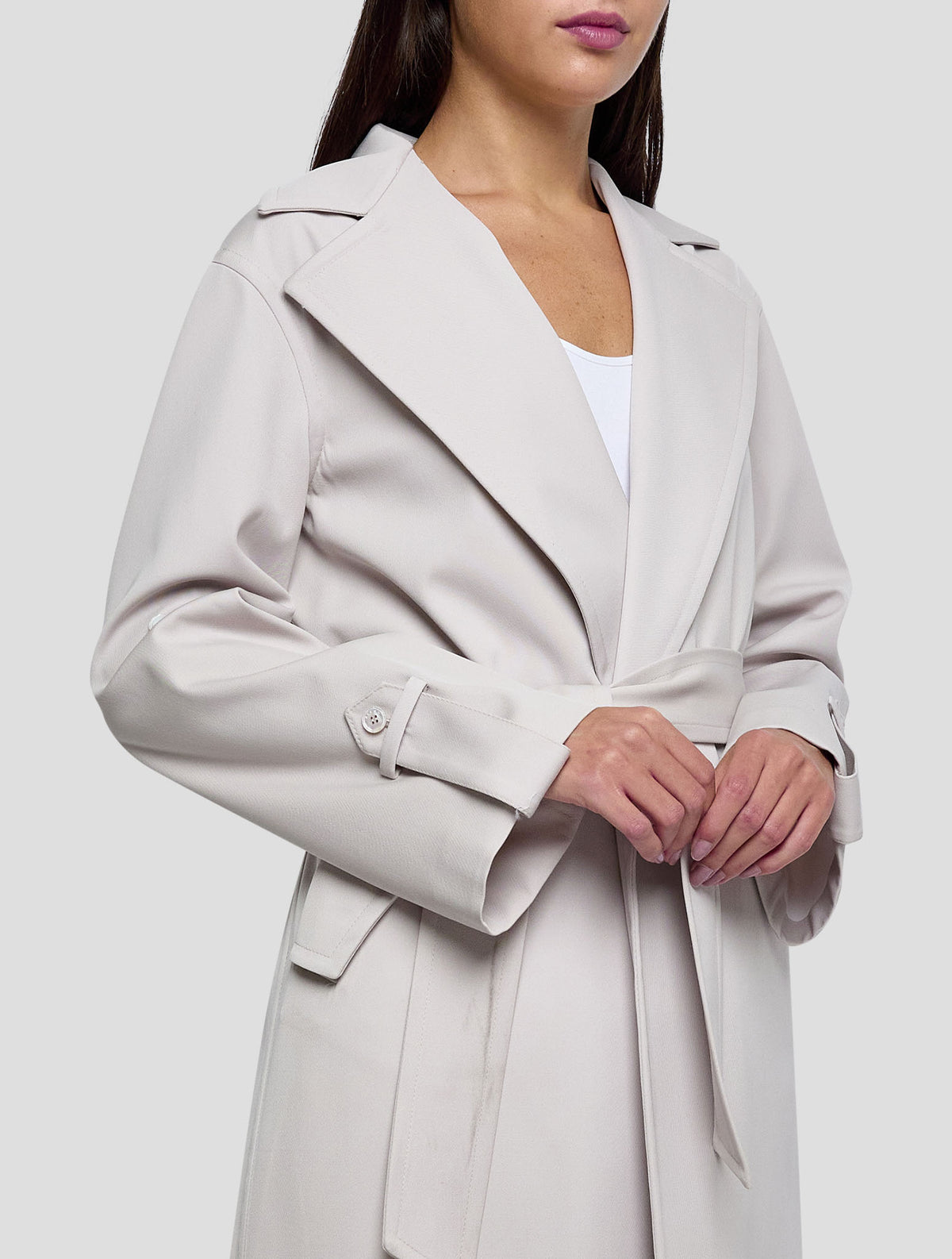 Kiton Gray Virgin Wool Overcoat Women