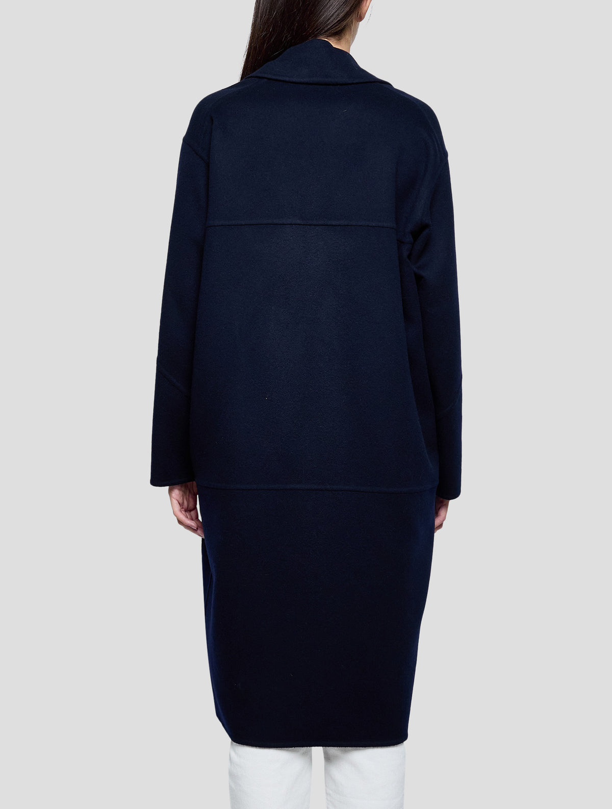 Kiton Blue Cashmere Overcoat Women