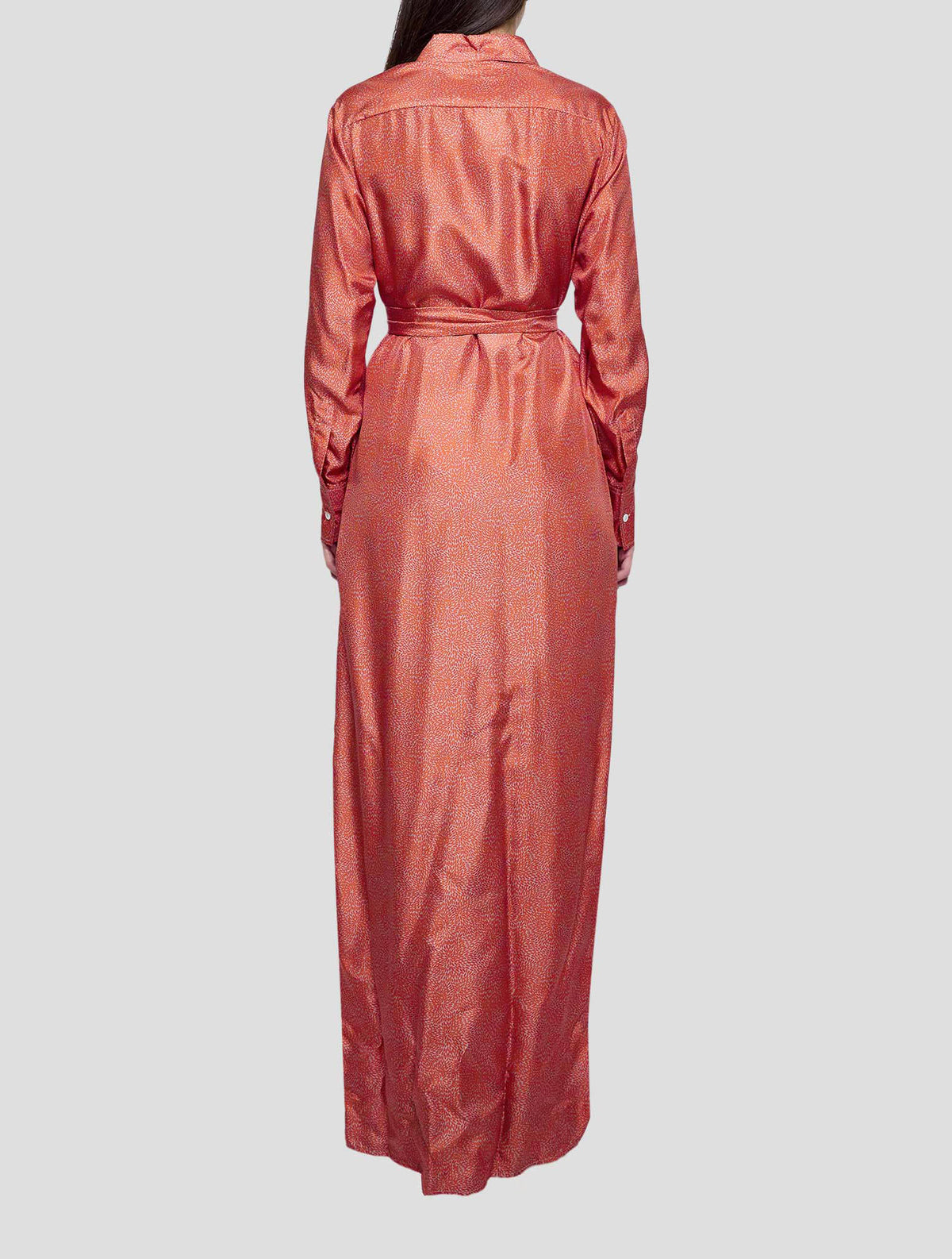 Kiton Orange Silk Dress Women