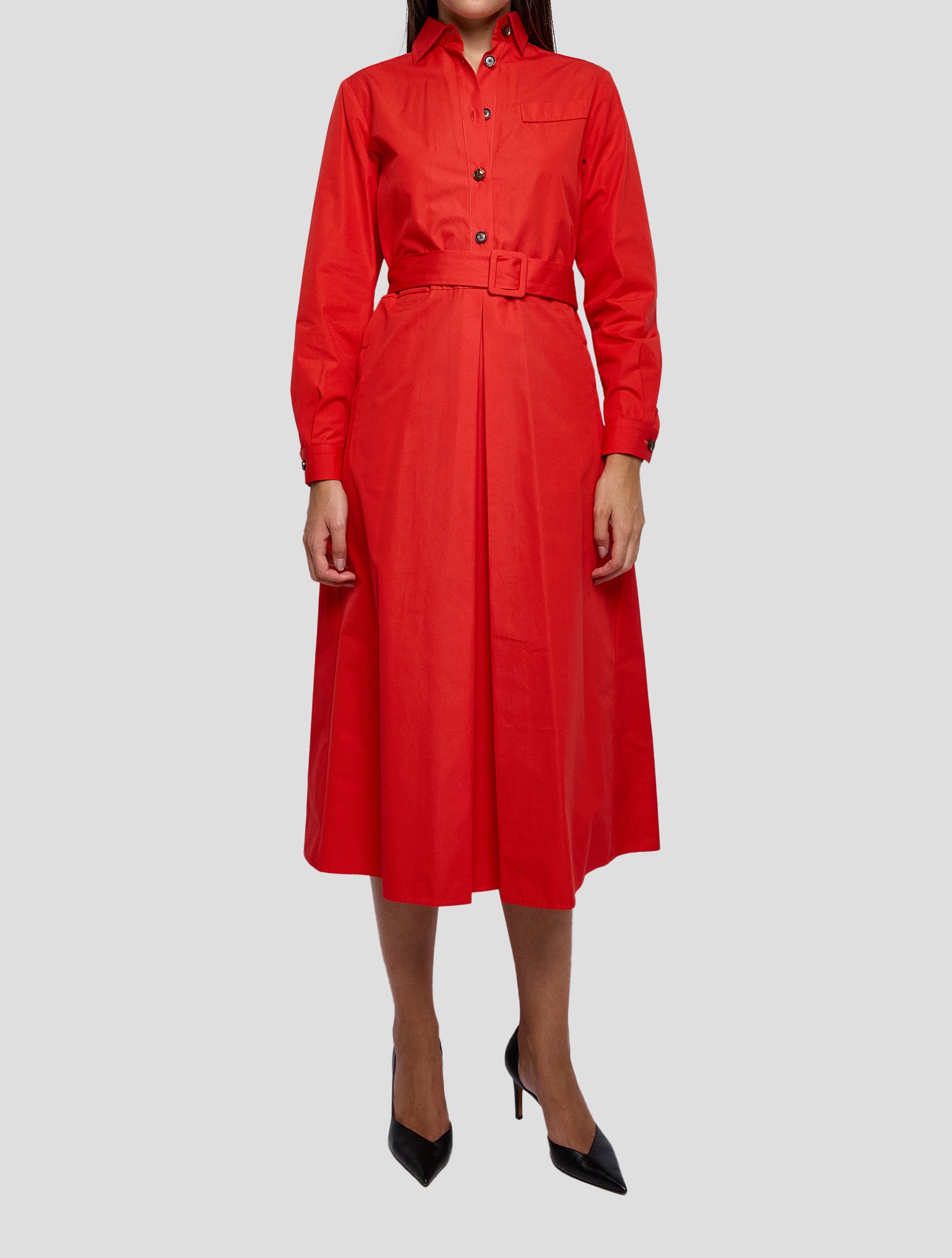 Kiton Green Cotton Dress Women