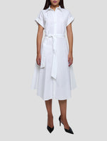 Kiton White Cotton Dress Women
