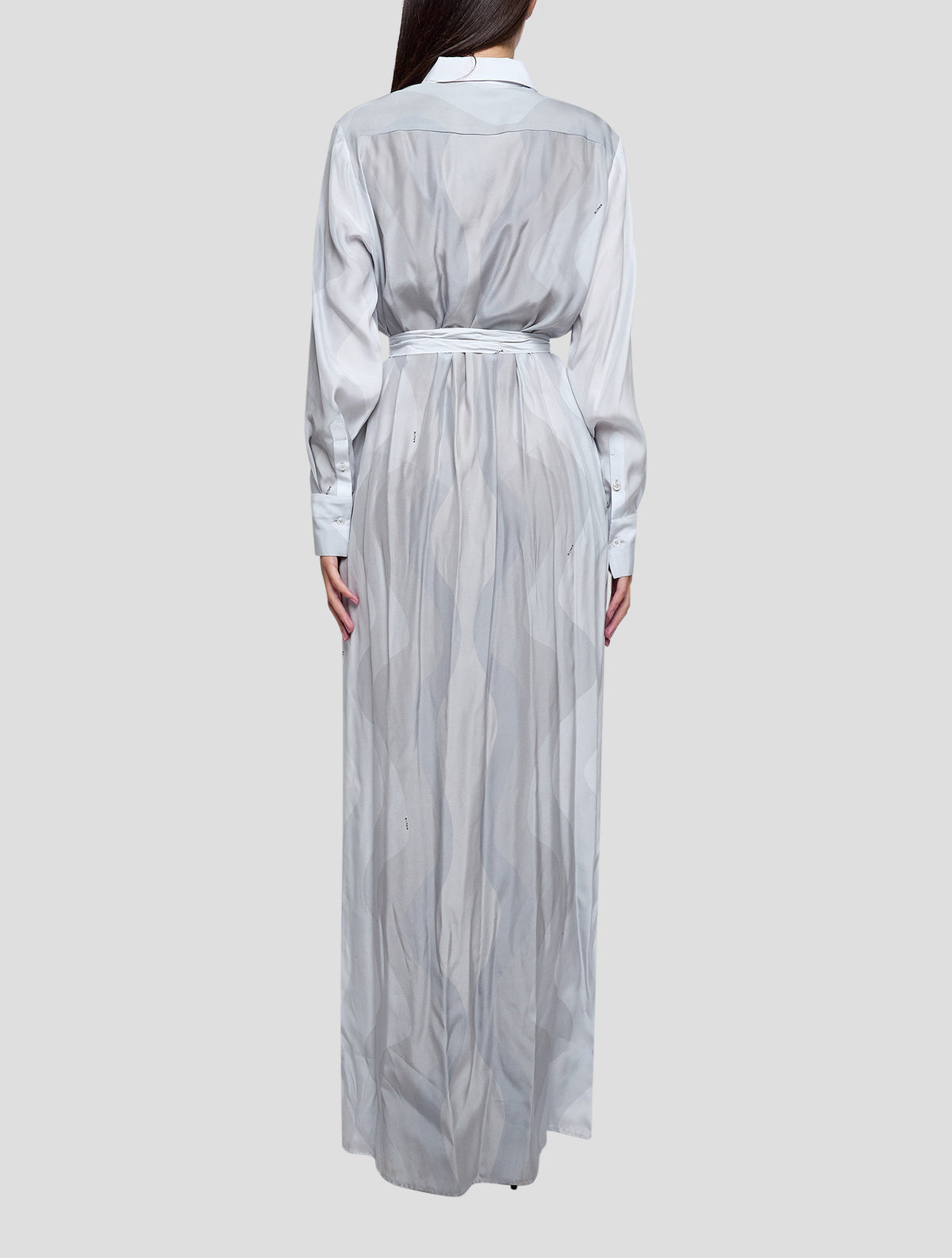 Kiton Light Blue Silk Dress Women
