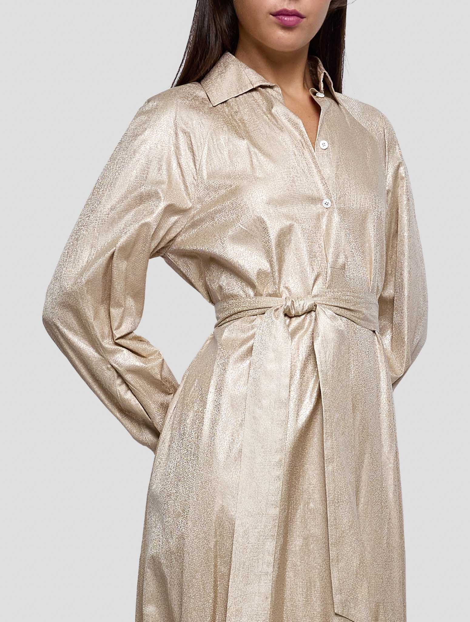 Kiton Beige Silk Dress Women
