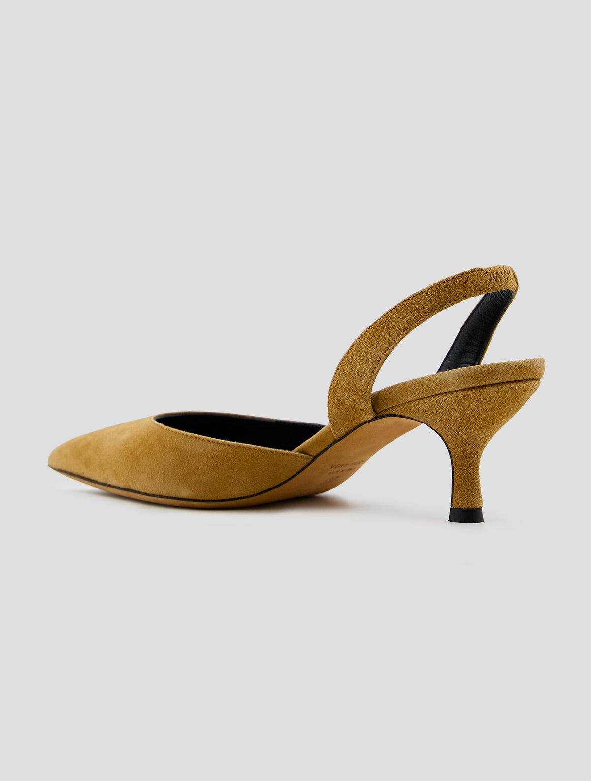 Kiton Brown Leather Suede Slingback Women