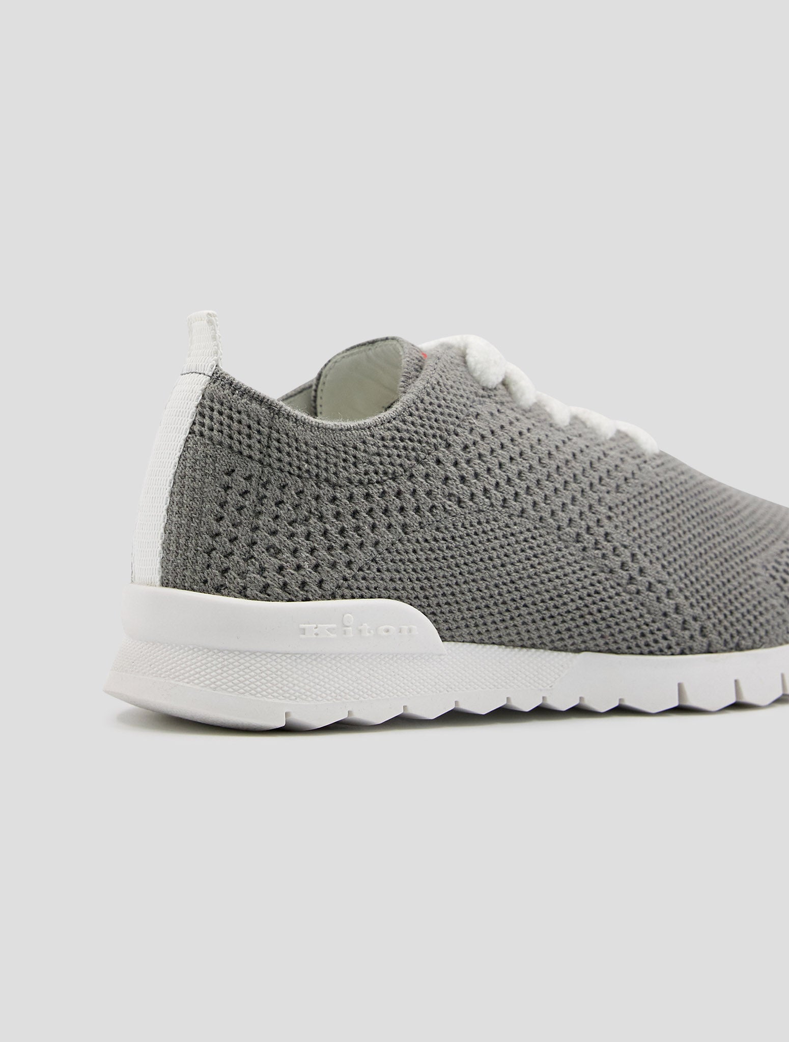 Kiton Gray Cashmere Pl Sneakers Women