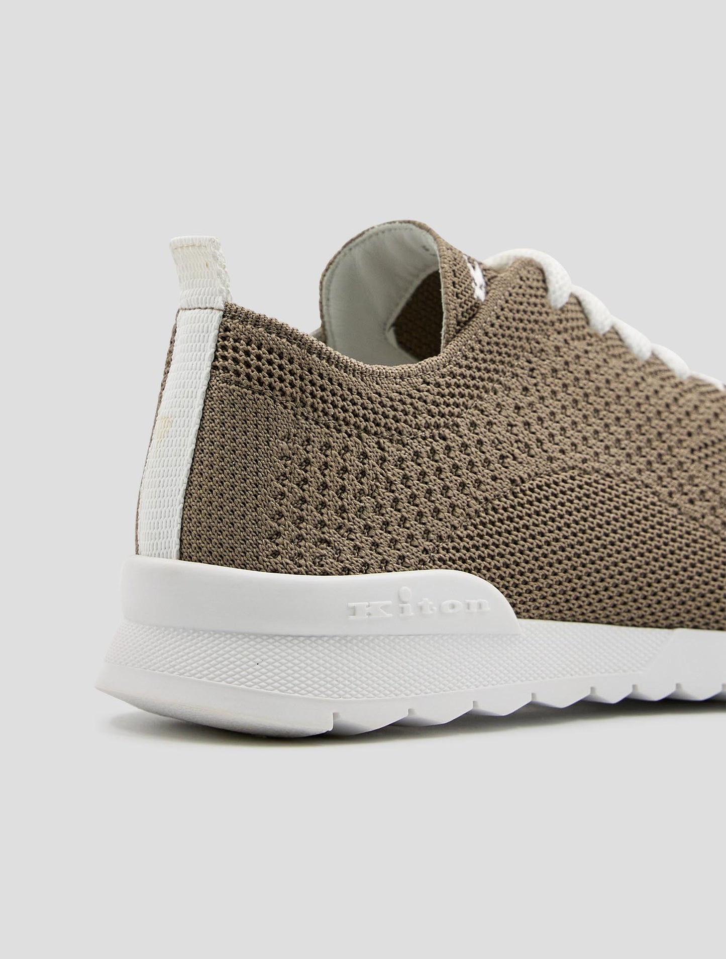 Kiton Brown Cotton Ea Sneakers Women