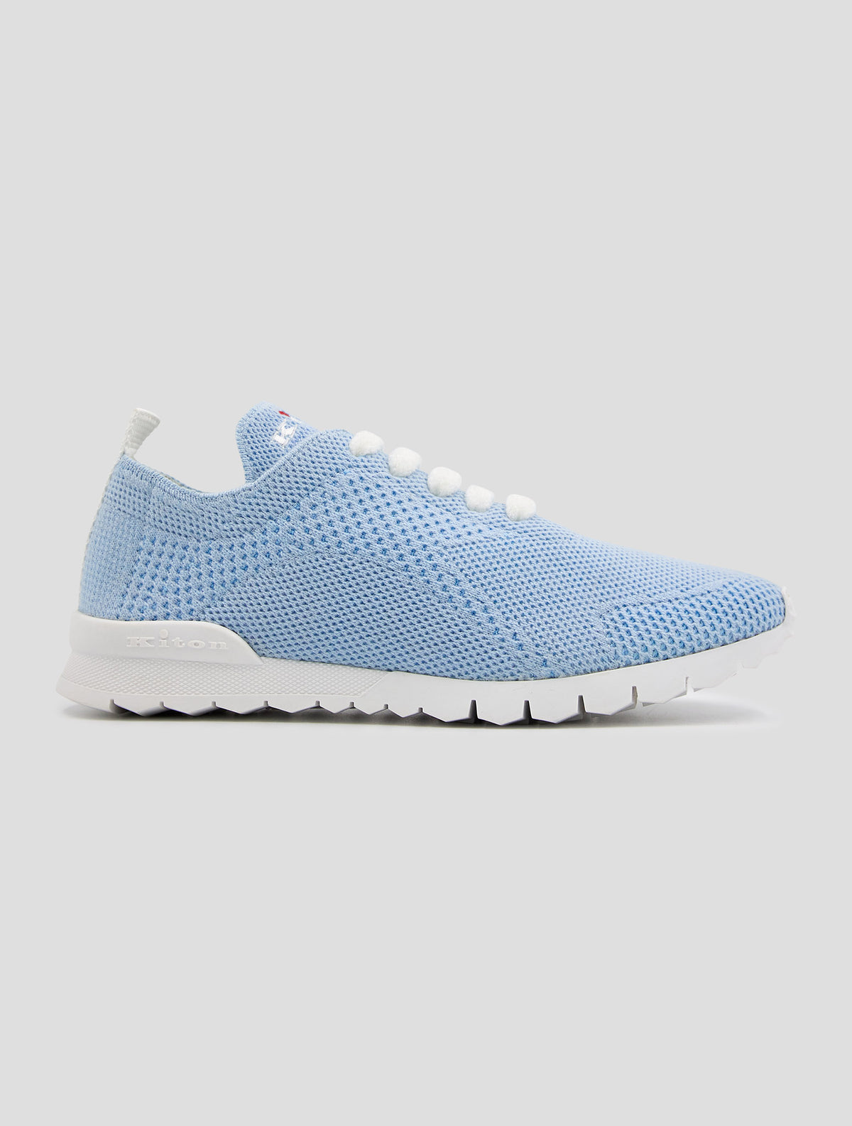 Kiton Light Blue Cashmere Pl Sneakers Women