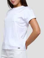 Kiton White Cotton T-Shirt Women
